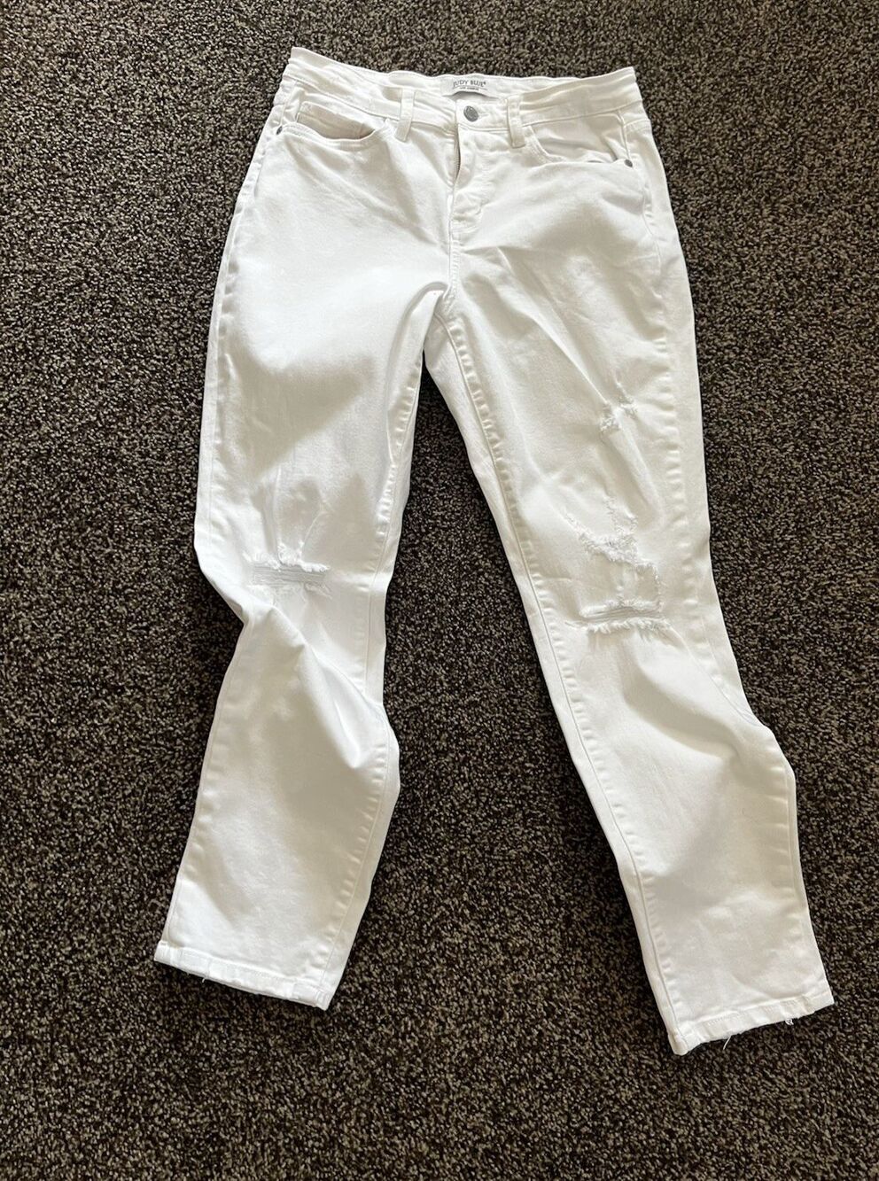 Judy Blue Lauren Skinny Jeans In White Sz: 30
